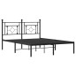 vidaXL Bettgestell mit Kopfteil Metall Schwarz 140x200 cm vidaXL Bettgestell mit Kopfteil Metall Schwarz 140x200 cm