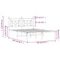 vidaXL Bettgestell mit Kopfteil Metall Schwarz 140x200 cm vidaXL Bettgestell mit Kopfteil Metall Schwarz 140x200 cm