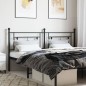 vidaXL Kopfteil Metall Schwarz 180 cm
