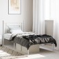 vidaXL Bettgestell mit Kopfteil Metall Weiß 90x190 cm vidaXL Bettgestell mit Kopfteil Metall Weiß 90x190 cm