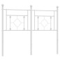 vidaXL Kopfteil Metall Weiß 120 cm vidaXL Kopfteil Metall Weiß 120 cm
