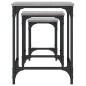 vidaXL Satztische 3 Stk. Grau Sonoma Holzwerkstoff vidaXL Satztische 3 Stk. Grau Sonoma Holzwerkstoff