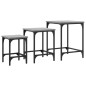 vidaXL Satztische 3 Stk. Grau Sonoma Holzwerkstoff vidaXL Satztische 3 Stk. Grau Sonoma Holzwerkstoff