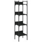 vidaXL Bücherregal 4 Böden Schwarz 35x30x138,5 cm Holzwerkstoff vidaXL Bücherregal 4 Böden Schwarz 35x30x138,5 cm Holzwerkstoff
