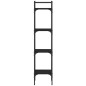 vidaXL Bücherregal 4 Böden Schwarz 35x30x138,5 cm Holzwerkstoff vidaXL Bücherregal 4 Böden Schwarz 35x30x138,5 cm Holzwerkstoff