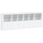 vidaXL Sideboard mit LED-Leuchten Weiß 283x37x100 cm vidaXL Sideboard mit LED-Leuchten Weiß 283x37x100 cm