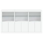 vidaXL Sideboard mit LED-Leuchten Weiß 181,5x37x100 cm vidaXL Sideboard mit LED-Leuchten Weiß 181,5x37x100 cm