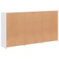 vidaXL Sideboard mit LED-Leuchten Weiß 181,5x37x100 cm vidaXL Sideboard mit LED-Leuchten Weiß 181,5x37x100 cm