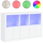 vidaXL Sideboard mit LED-Leuchten Weiß 162x37x100 cm vidaXL Sideboard mit LED-Leuchten Weiß 162x37x100 cm