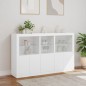 vidaXL Sideboard mit LED-Leuchten Weiß 162x37x100 cm vidaXL Sideboard mit LED-Leuchten Weiß 162x37x100 cm