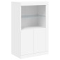 vidaXL Sideboard mit LED-Leuchten Weiß 162x37x100 cm vidaXL Sideboard mit LED-Leuchten Weiß 162x37x100 cm