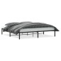 vidaXL Bettgestell Metall Schwarz 200x200 cm vidaXL Bettgestell Metall Schwarz 200x200 cm