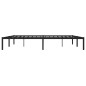 vidaXL Bettgestell Metall Schwarz 200x200 cm vidaXL Bettgestell Metall Schwarz 200x200 cm