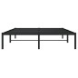 vidaXL Bettgestell Metall Schwarz 140x190 cm vidaXL Bettgestell Metall Schwarz 140x190 cm