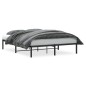 vidaXL Bettgestell Metall Schwarz 150x200 cm vidaXL Bettgestell Metall Schwarz 150x200 cm