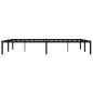 vidaXL Bettgestell Metall Schwarz 150x200 cm vidaXL Bettgestell Metall Schwarz 150x200 cm