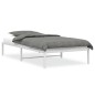 vidaXL Bettgestell Metall Weiß 107x203 cm vidaXL Bettgestell Metall Weiß 107x203 cm