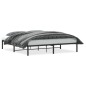 vidaXL Bettgestell Metall Schwarz 183x213 cm vidaXL Bettgestell Metall Schwarz 183x213 cm