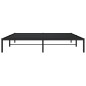vidaXL Bettgestell Metall Schwarz 183x213 cm vidaXL Bettgestell Metall Schwarz 183x213 cm