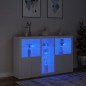 vidaXL Sideboard mit LED-Leuchten Weiß 162x37x100 cm vidaXL Sideboard mit LED-Leuchten Weiß 162x37x100 cm