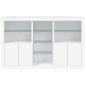 vidaXL Sideboard mit LED-Leuchten Weiß 162x37x100 cm vidaXL Sideboard mit LED-Leuchten Weiß 162x37x100 cm