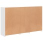 vidaXL Sideboard mit LED-Leuchten Weiß 162x37x100 cm vidaXL Sideboard mit LED-Leuchten Weiß 162x37x100 cm