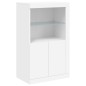vidaXL Sideboard mit LED-Leuchten Weiß 162x37x100 cm vidaXL Sideboard mit LED-Leuchten Weiß 162x37x100 cm