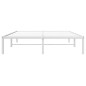 vidaXL Bettgestell Metall Weiß 140x190 cm vidaXL Bettgestell Metall Weiß 140x190 cm
