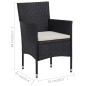 11-tlg. Garten-Essgruppe Poly Rattan Schwarz 11-tlg. Garten-Essgruppe Poly Rattan Schwarz