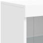 vidaXL Sideboard mit LED-Leuchten Weiß 202x37x100 cm vidaXL Sideboard mit LED-Leuchten Weiß 202x37x100 cm