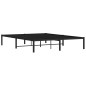vidaXL Bettgestell Metall Schwarz 160x200 cm vidaXL Bettgestell Metall Schwarz 160x200 cm
