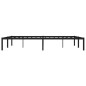 vidaXL Bettgestell Metall Schwarz 160x200 cm vidaXL Bettgestell Metall Schwarz 160x200 cm