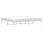 vidaXL Bettgestell Metall Weiß 193x203 cm vidaXL Bettgestell Metall Weiß 193x203 cm