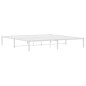 vidaXL Bettgestell Metall Weiß 193x203 cm vidaXL Bettgestell Metall Weiß 193x203 cm