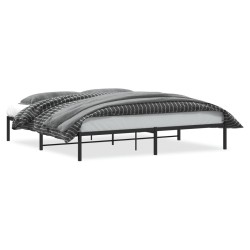 vidaXL Bettgestell Metall Schwarz 193x203 cm