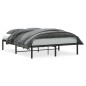 vidaXL Bettgestell Metall Schwarz 140x200 cm vidaXL Bettgestell Metall Schwarz 140x200 cm