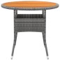 vidaXL 5-tlg. Garten-Essgruppe Poly Rattan Grau vidaXL 5-tlg. Garten-Essgruppe Poly Rattan Grau