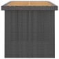 9-tlg. Garten-Essgruppe mit Auflagen Poly Rattan Schwarz 9-tlg. Garten-Essgruppe mit Auflagen Poly Rattan Schwarz