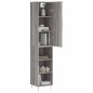 vidaXL Highboard Grau Sonoma 34,5x34x180 cm Holzwerkstoff vidaXL Highboard Grau Sonoma 34,5x34x180 cm Holzwerkstoff