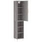 vidaXL Highboard Grau Sonoma 34,5x34x180 cm Holzwerkstoff vidaXL Highboard Grau Sonoma 34,5x34x180 cm Holzwerkstoff