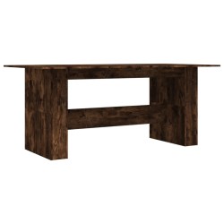 vidaXL Esstisch Räuchereiche 180x90x76 cm Holzwerkstoff