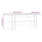 vidaXL Esstisch Räuchereiche 180x90x76 cm Holzwerkstoff vidaXL Esstisch Räuchereiche 180x90x76 cm Holzwerkstoff