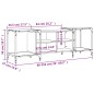 vidaXL TV-Schrank Sonoma-Eiche 153x37x50 cm Holzwerkstoff vidaXL TV-Schrank Sonoma-Eiche 153x37x50 cm Holzwerkstoff