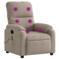 vidaXL Massagesessel Taupe Mikrofasergewebe vidaXL Massagesessel Taupe Mikrofasergewebe