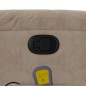 vidaXL Massagesessel Taupe Mikrofasergewebe vidaXL Massagesessel Taupe Mikrofasergewebe