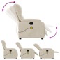 vidaXL Massagesessel Beige Mikrofasergewebe vidaXL Massagesessel Beige Mikrofasergewebe