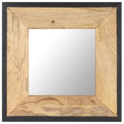 vidaXL Spiegel 50x50 cm Mango Massivholz 