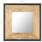 vidaXL Spiegel 50x50 cm Mango Massivholz vidaXL Spiegel 50x50 cm Mango Massivholz