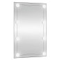 vidaXL Wandspiegel mit LED-Leuchten 50x80 cm Glas Rechteckig vidaXL Wandspiegel mit LED-Leuchten 50x80 cm Glas Rechteckig