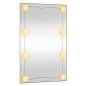 vidaXL Wandspiegel mit LED-Leuchten 50x80 cm Glas Rechteckig vidaXL Wandspiegel mit LED-Leuchten 50x80 cm Glas Rechteckig